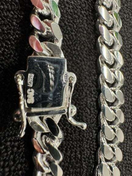 Sterling Silver Solid Miami Cuban Link Chain 6.8mm 925 Italy Box Lock Necklace 26"