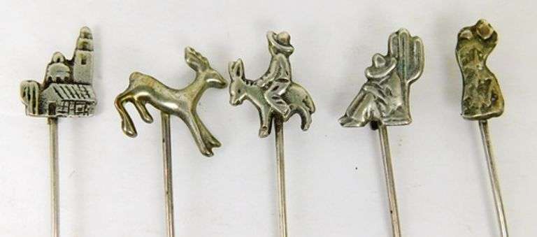 5 Vintage Silver Appetizer Picks
