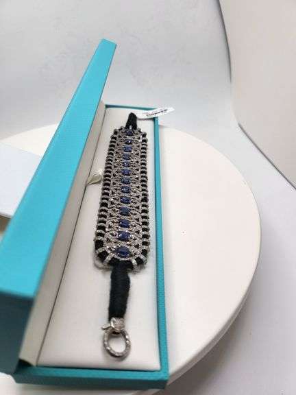 Beautiful Sapphire Bracelet with Diamond Studs