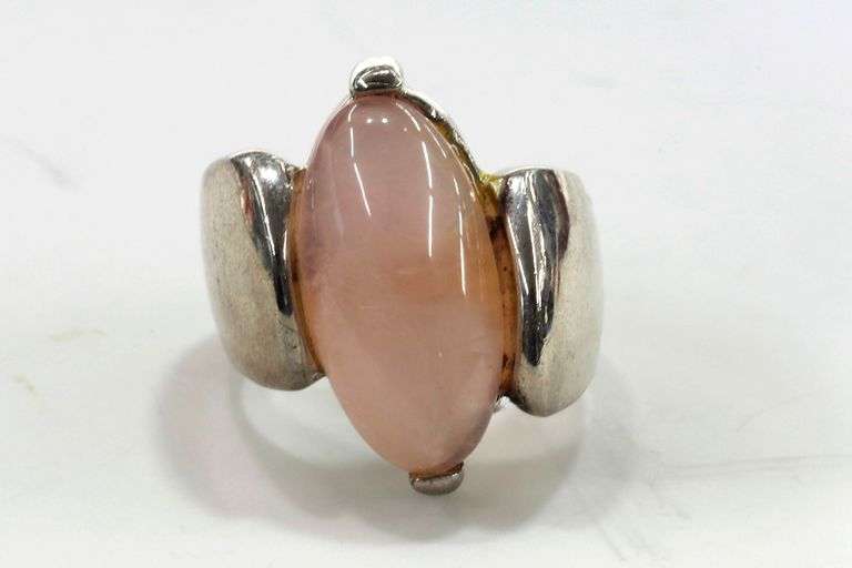 SS with Rose Quartz Ring