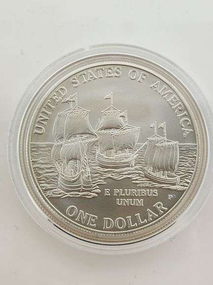 2007 Jamestown 400th Anniversary Commemorative Silver Dollar, OGP
