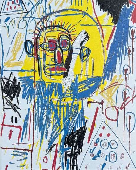 Colorful Jean-Michel Basquiat From 'Symbols and Signs'