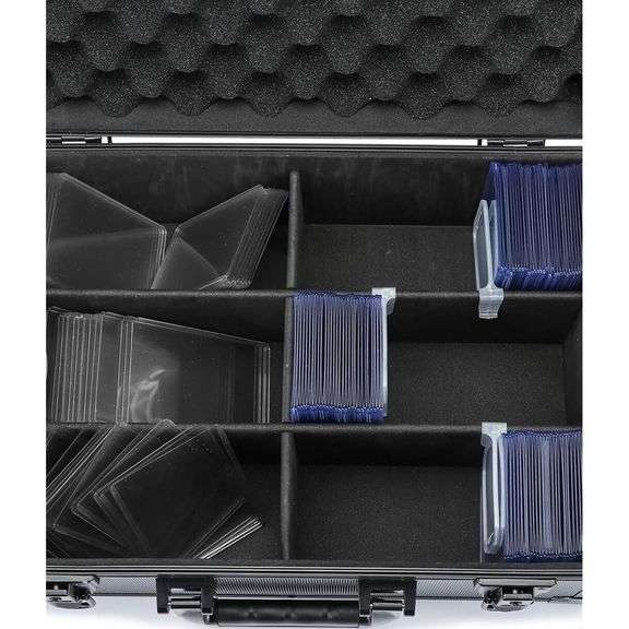 Card Storage Case Aluminum Frame Adjustable Dividers