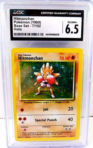 Pokémon 1999 Hitmonchan Holo, 6.5