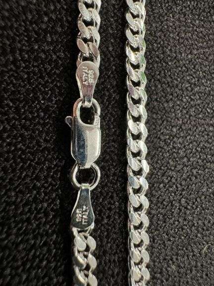 Sterling Silver Solid Miami Cuban Link Chain 3.5mm 925 Italy Heavy Curb Bracelet 8" Inch