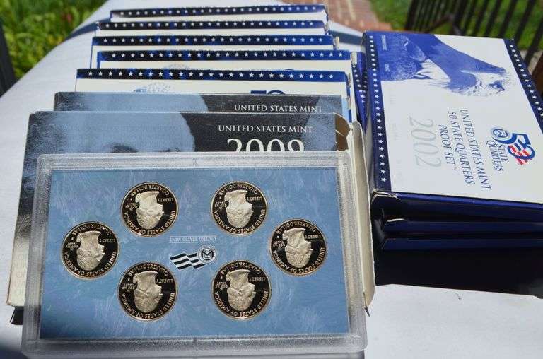 1999-2008 Complete US Proof Quarter Sets