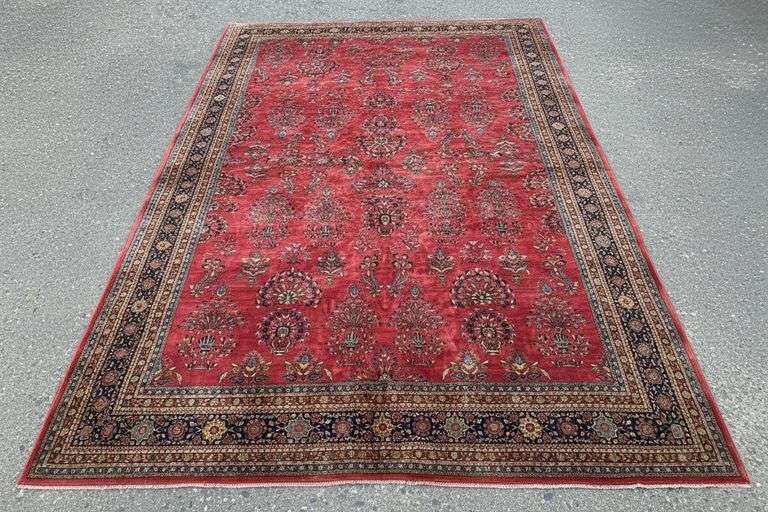 Handmade Large Persian Sarouk 16.0x24.9