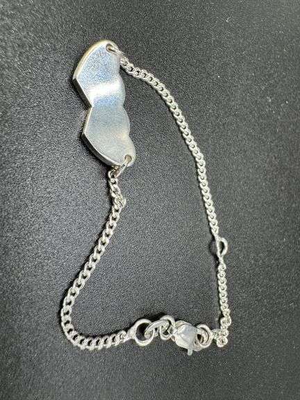 Sterling Silver Child's Medical Alert Bracelet 5" or 6" adjustable 925