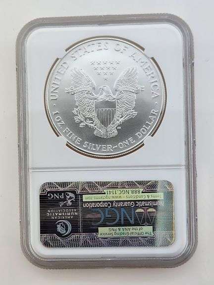 1998 American Silver Eagle, NGC MS69