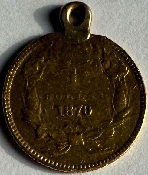 Rare 1870 Type 3 $1 US Gold