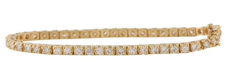 3.50ctw Round Diamond Tennis Bracelet in 14K