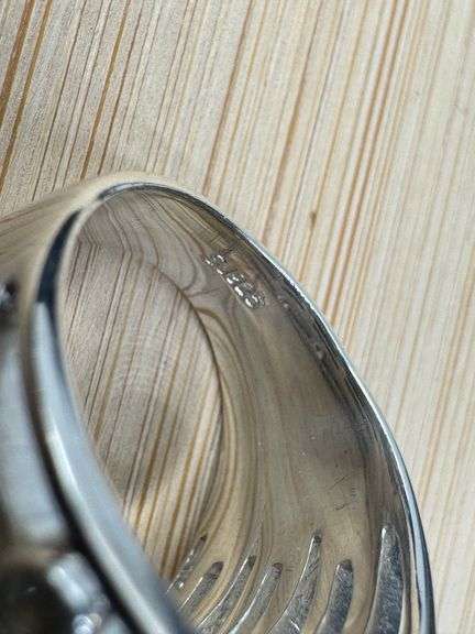 Sterling Silver White Topaz Gemstone Ring Size 7