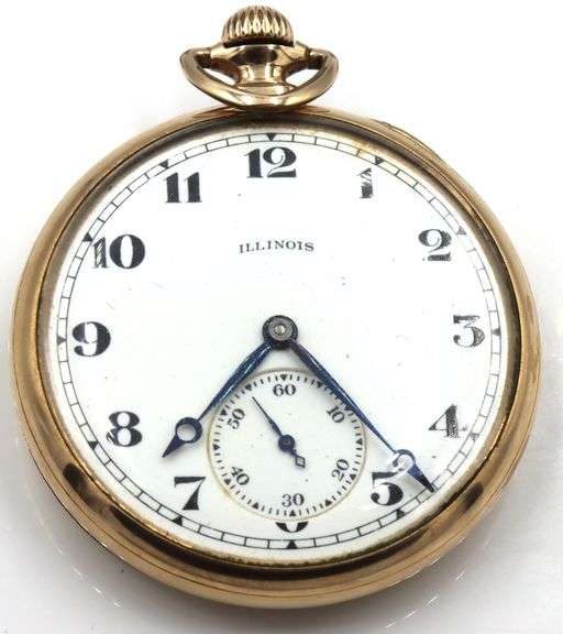 Nice Illinois Pocket Watch 21 Jewel Abe Lincoln Model
