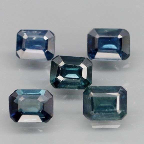 Beautifully colored 2.26ct ink blue Sapphire set