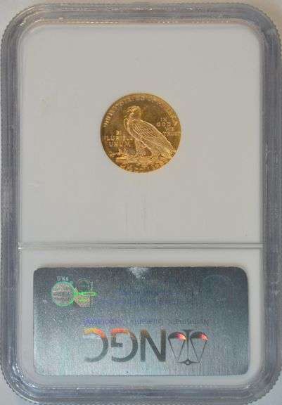 Blazing virtual Gem BU 1927 $2.50 Indian Gold Piece. NGC MS64