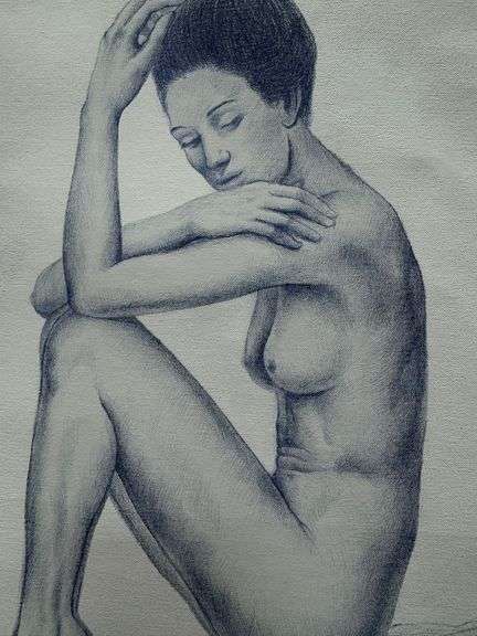 Thoughtful Pose by Alberto Herrera Arana