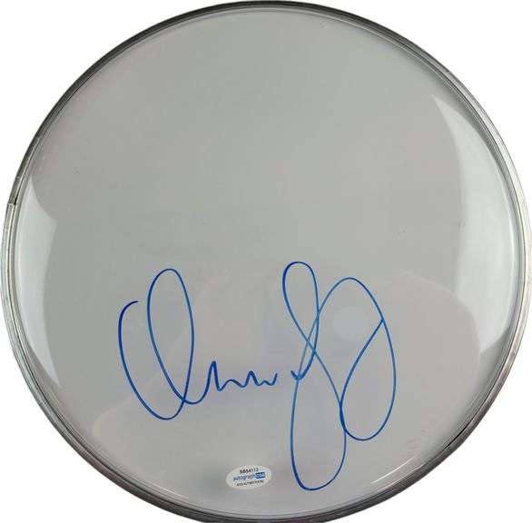 Styx Dennis DeYoung Autographed Custom Framed Drum Head Drumhead Display ACOA