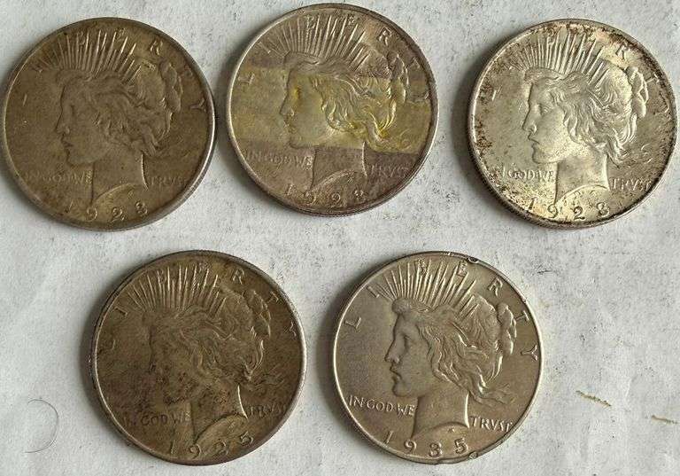 5 Slider Peace Dollars