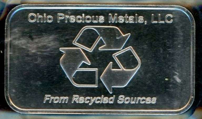 1 Troy Ounce .999 Fine Silver Bar from OPM