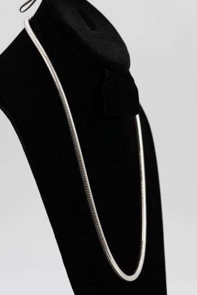 Sterling Silver Flexible Round Snake Chain 5mm 925 Italy New Necklace 20"