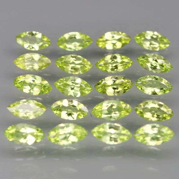 Dazzling 7.54ct untreated apple green Peridot set!