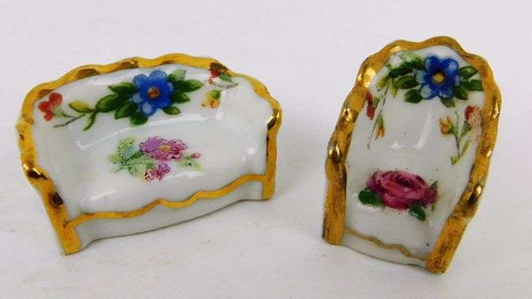 Vintage French Limoges Miniature Doll House Furniture