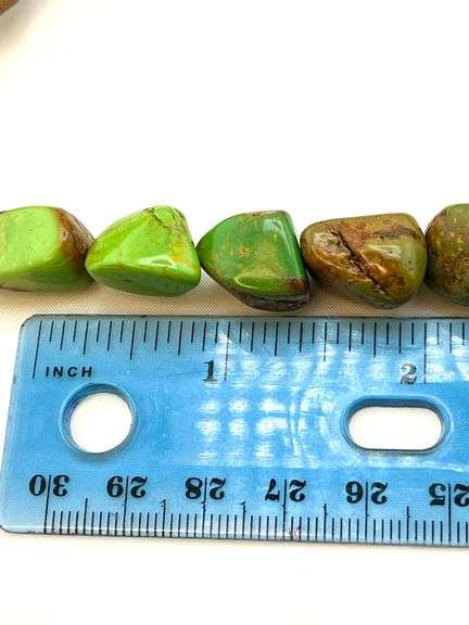 Jay King DTR 925 Sterling Silver Mojave Green Turquoise Beads Double Strand Necklace