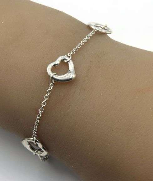 Tiffany & Co open heart link bracelet