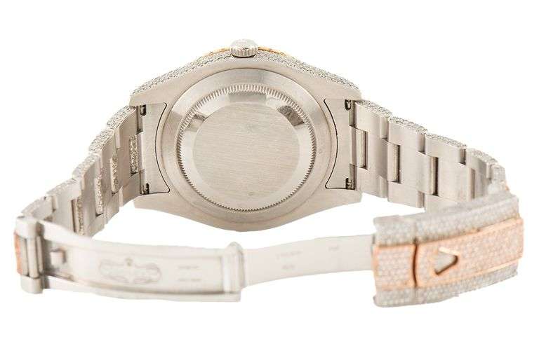 Rolex Datejust II 116300, 41MM, Custom Iced Out, Tri-Tone Men’s Watch