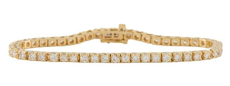 3.50ctw Round Diamond Tennis Bracelet in 14K