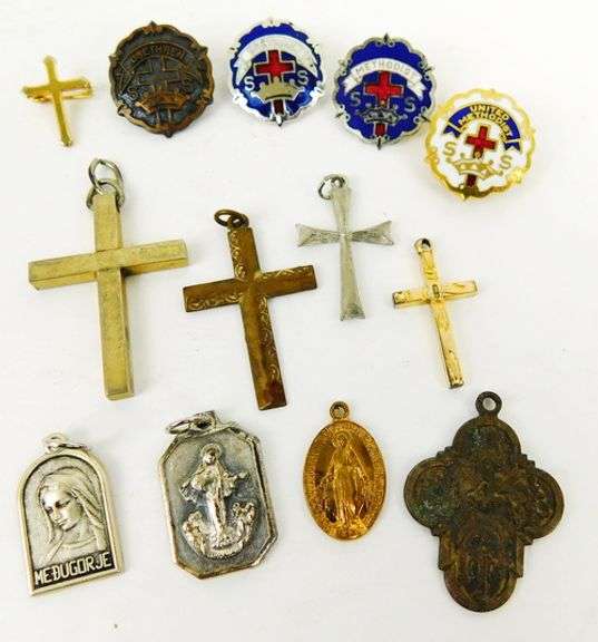 Large Lot of Vintage Religious Jewelry