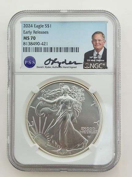 2024 American Silver Eagle, NGC MS70 Early Releases