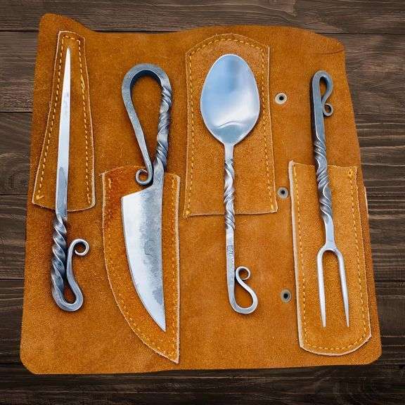 Medieval-Style Viking Cutlery Set