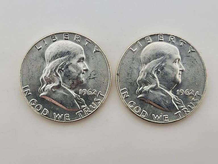(2) 1962-D Franklin Half Dollars