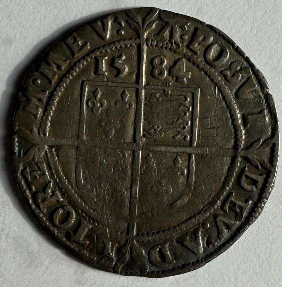 Elizabeth England 1584 Shilling.