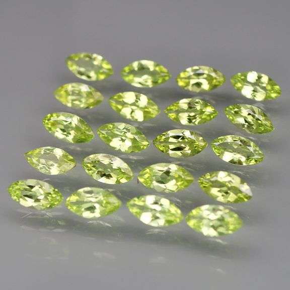 Dazzling 7.54ct untreated apple green Peridot set!