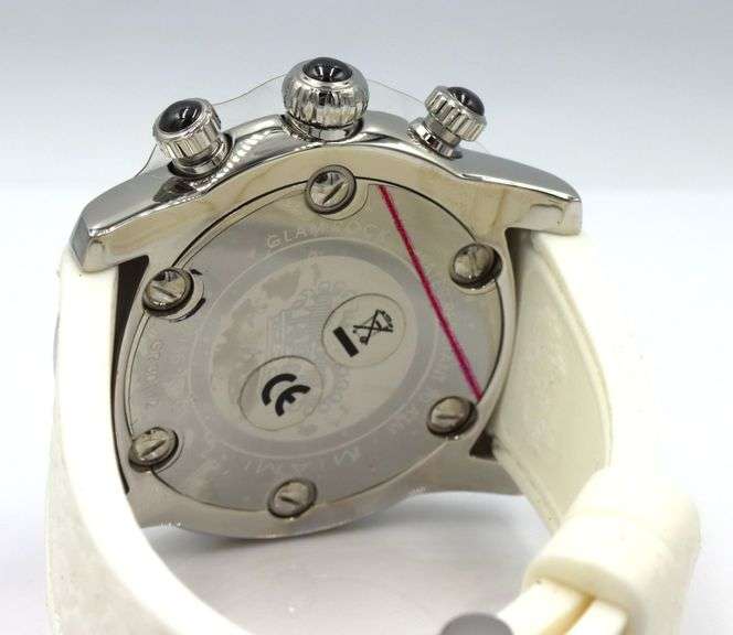 Glam Rock white dial stainless steel  watch