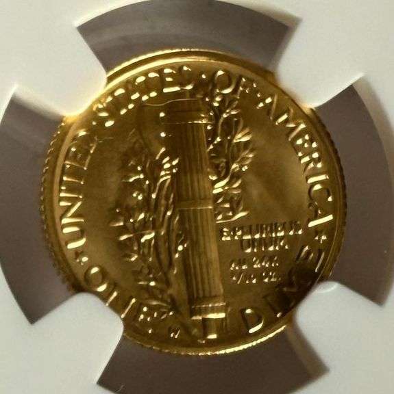 2016 W 10 Cent Mercury 1/10oz 100 th Ann SP 70 NGC