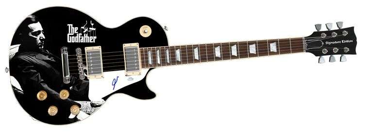 Al Pacino Autographed Custom Graphics 1/1 Photo Guitar ACOA