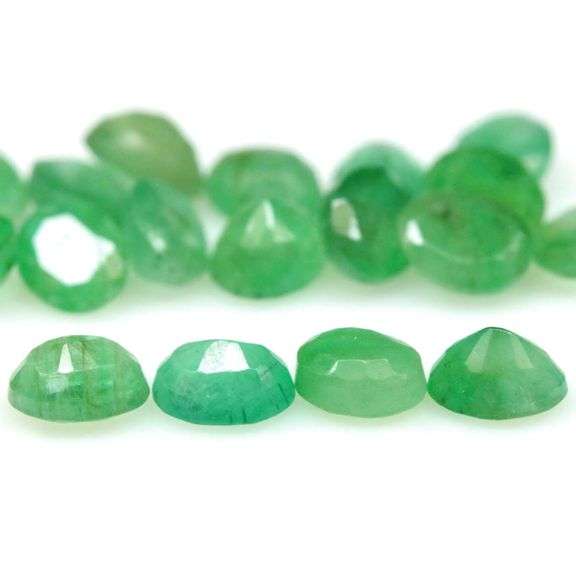 Oval cut 6.61ct 8pc Zambian Emerald set