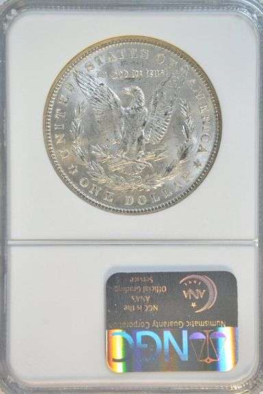 Creamy-white virtual Gem BU 1900 Morgan Silver Dollar. NGC MS64