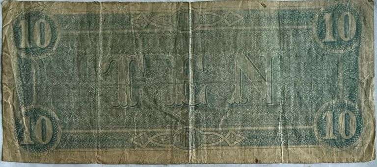 $10 Feb 17 1864 Series CSA Note.