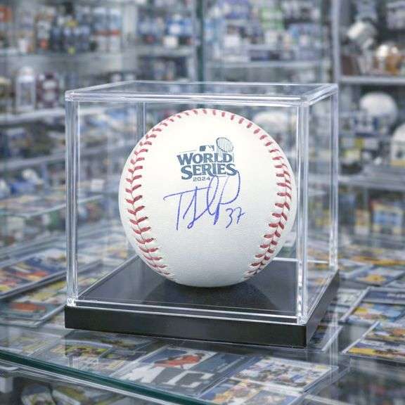 LA Dodgers Teoscar Hernández Signed 2024 World Series Baseball