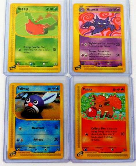 4 Pokémon 2002 Expedition Trade Cards