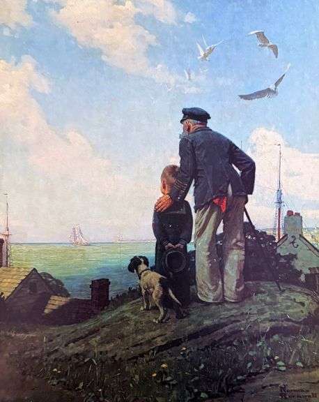 Norman Rockwell Rare Vintage Art