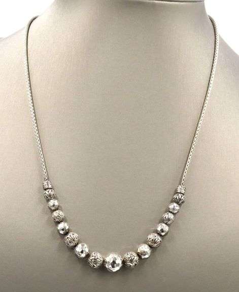 John Hardy beaded chain necklace