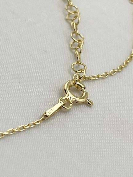 925 Sterling Silver Gold Tone Eye Shaped Evil Eye Necklace