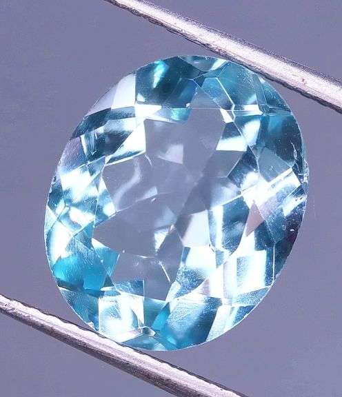 Ready to set 12x10mm 5.15ct sky blue Brazilian Topaz!