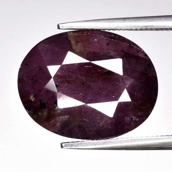 Untreated! 8.77ct deep violet red Winza Ruby