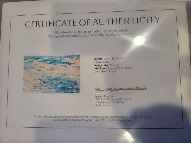 Investment! Very collectable and rare  Khavarani Masterpiece Unveiled – Signed Abstract Romanticism 